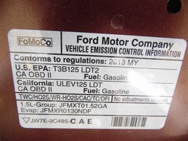 2018 Ford Escape SEL Bronze 1.5L Turbo AT 2WD #F24740